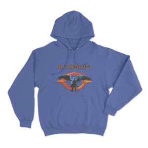Angel Wings Illenium Hoodie Blue