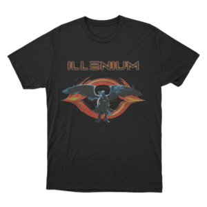 Angel Wings Illenium T Shirt Black