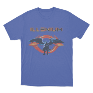 Angel Wings Illenium T Shirt Blue