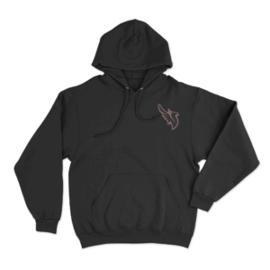 Black Phoenix Badge Hoodie Black