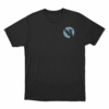 Blue Phoenix Circle T Shirt Black