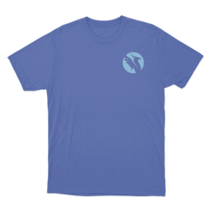 Blue Phoenix Circle T Shirt Blue