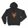 Fiery Phoenix Logo Hoodie Black