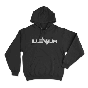 Minimalist Phoenix Logo Hoodie Black